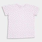 Girl's Cotton T-Shirt, White, small image number null