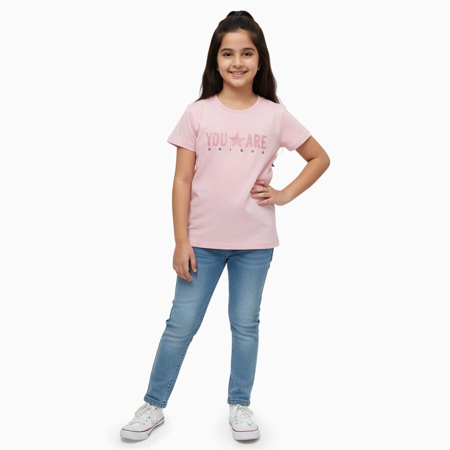 Girls' T-Shirt, Light Pink, large image number null