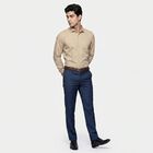 Men's Beige Formal Shirt, Beige, small