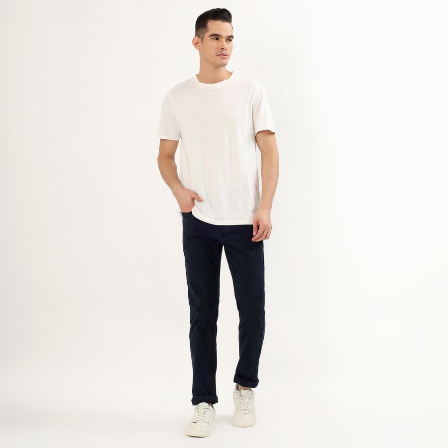 Men's Dark Midnight Blue Skinny Fit Jeans, Dark Grey, large image number null