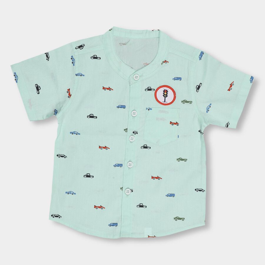 Infants' 100% Cotton Shirt , Aqua, large image number null