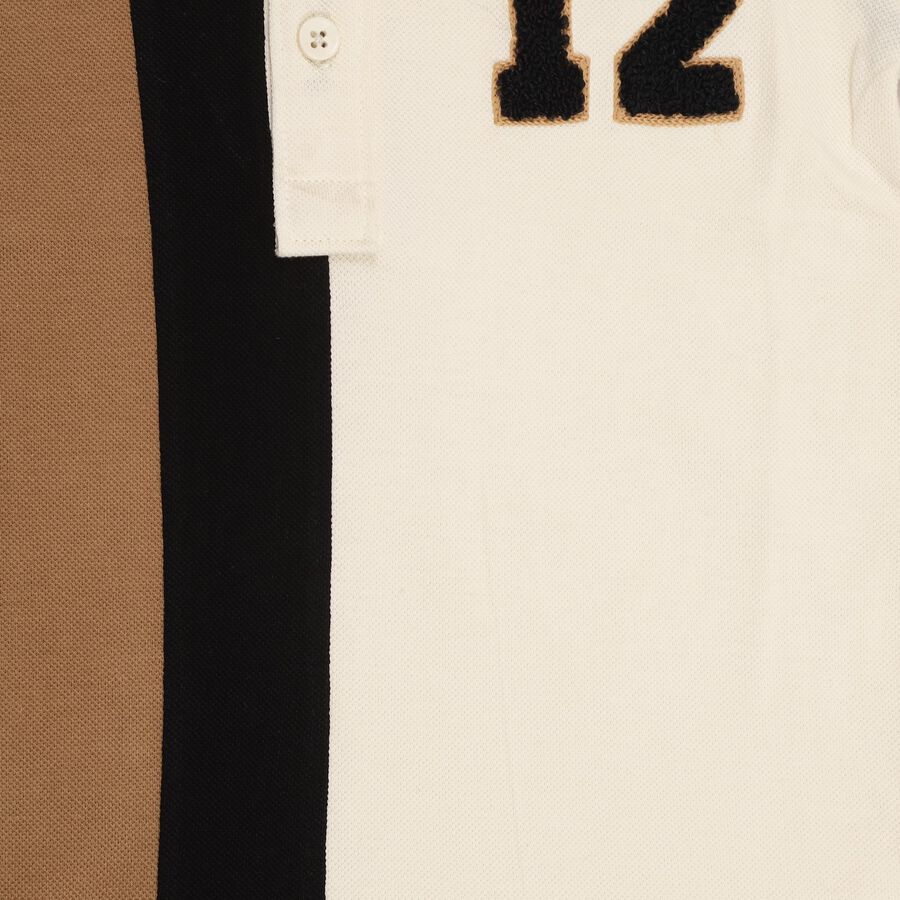 Boys' 100% Cotton Half Sleeves T-Shirt , Off White, large image number null