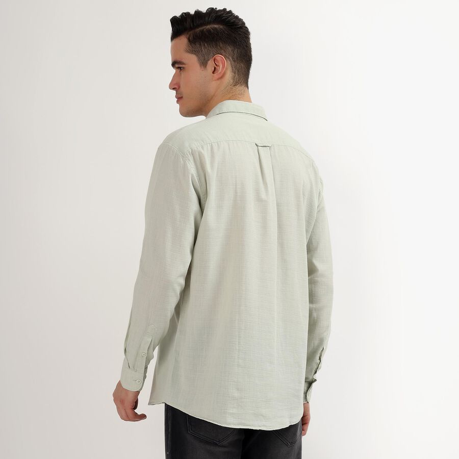 Men's 100% Cotton Casual Shirt, Aqua, large image number null