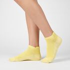 Men's Ankle Length Solid Pack of 3 Socks ( Blue, Yellow, Black ), Yellow, small