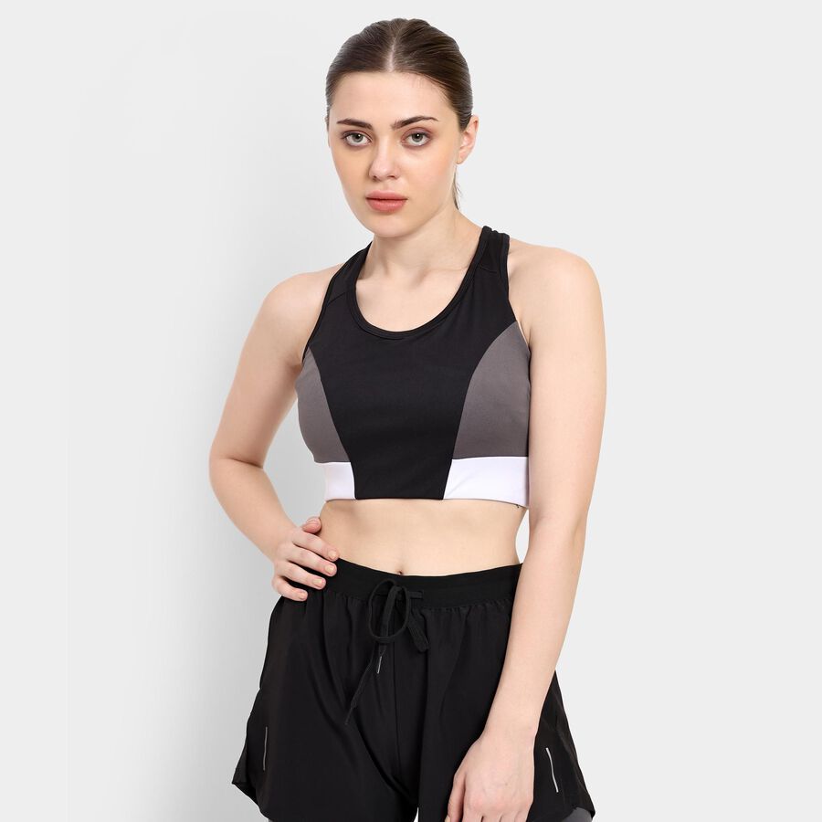 Ladies' Sports Bra , Black, large image number null