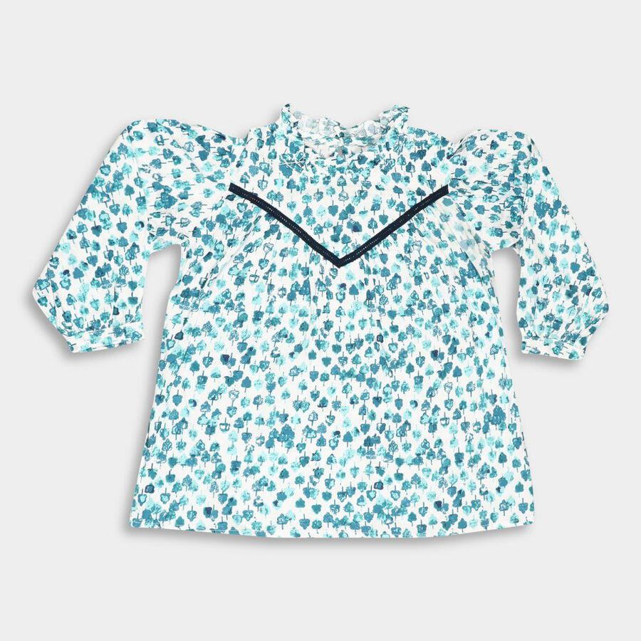 Girls' Blouse, Light Blue, large image number null