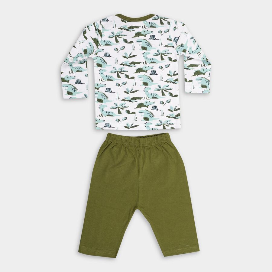 Infants' 100% Cotton Baba Suit , ओलिव, large image number null
