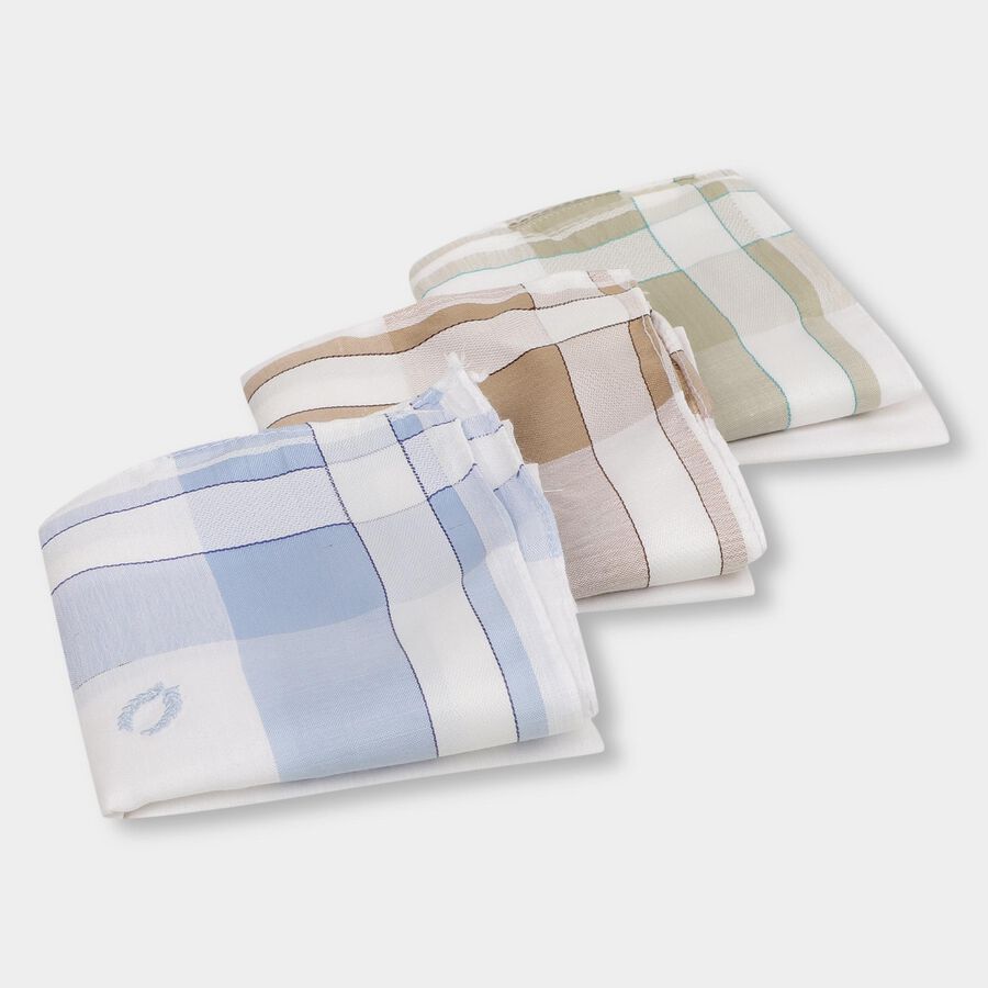 Men's 100% Cotton Hanky, White, large image number null