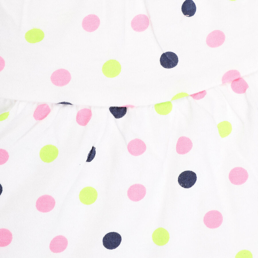 Infants Cotton Skirt Top Set, Pink, large image number null