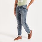 Classic 5 Pocket Slim Fit Jeans, गहरा नीला, small image number null