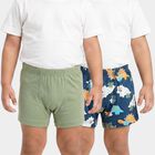 Boys Navy Blue Regular Fit Printed Briefs, नेवी ब्लू, small