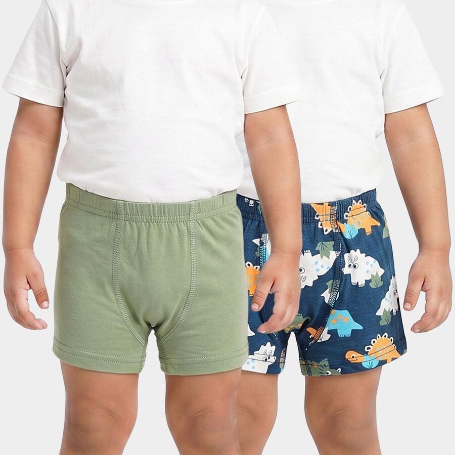 Boys Navy Blue Regular Fit Printed Briefs, नेवी ब्लू, large
