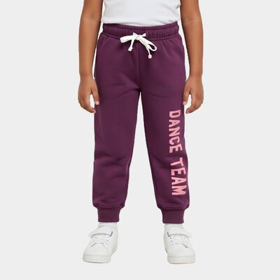 Girls' Deep Plum Purple Dance Team Printed Pyjama