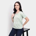 Ladies' Round Neck T-Shirt, Light Green, small