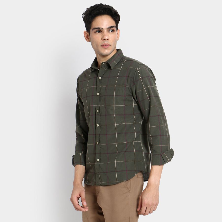 Men's Casual Shirt, ओलिव, large image number null