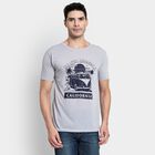 Men's Round Neck Half Sleeves T-Shirt, हल्का ग्रे, small image number null