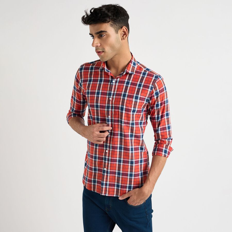 Men's Casual Shirt, नारंगी, large image number null