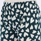 Women's Deep Teal Regular Fit Printed Jogger Capri, Teal Blue, small image number null
