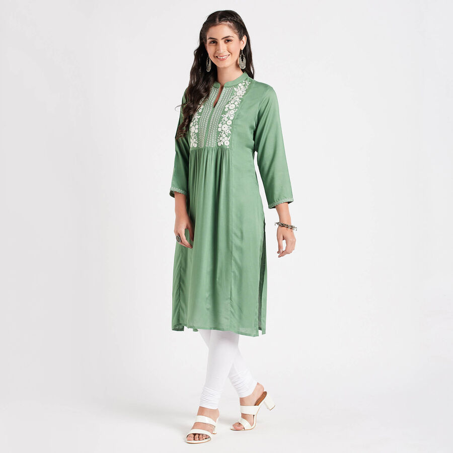Solid Kurta, Olive, large image number null