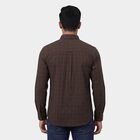 Men's Olive Cotton Button Down Collar Casual Shirt, Olive, small