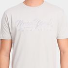 Men's 100% Cotton Round Neck Half Sleeves T-Shirt, Light Grey, small image number null