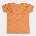 Girls' 100% Cotton T-Shirt, Coral, small image number null