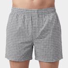 Men's Dark Grey Solid Regular Fit Boxer Shorts, गहरा ग्रे, small