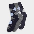 Men's Socks (Pack of 3), नेवी ब्लू, small