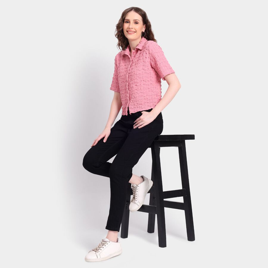 Ladies' Shirt, गुलाबी, large image number null