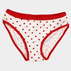 Women's White Regular Fit Printed Panty, White, small