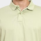 Men's 100% Cotton Collared Half Sleeves T-Shirt, हल्का हरा, small image number null