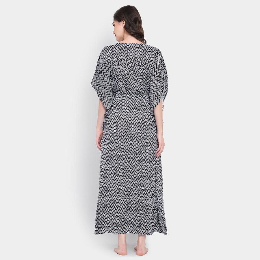 Printed Nighty, White, large image number null
