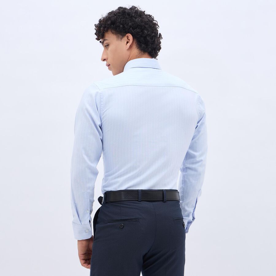 Men's Cut Away Collar Formal Shirt, Light Blue, large image number null