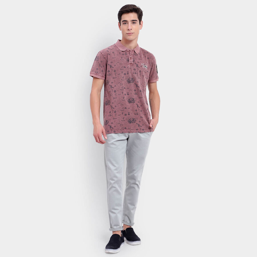 All Over Print Polo Shirt, Peach, large image number null