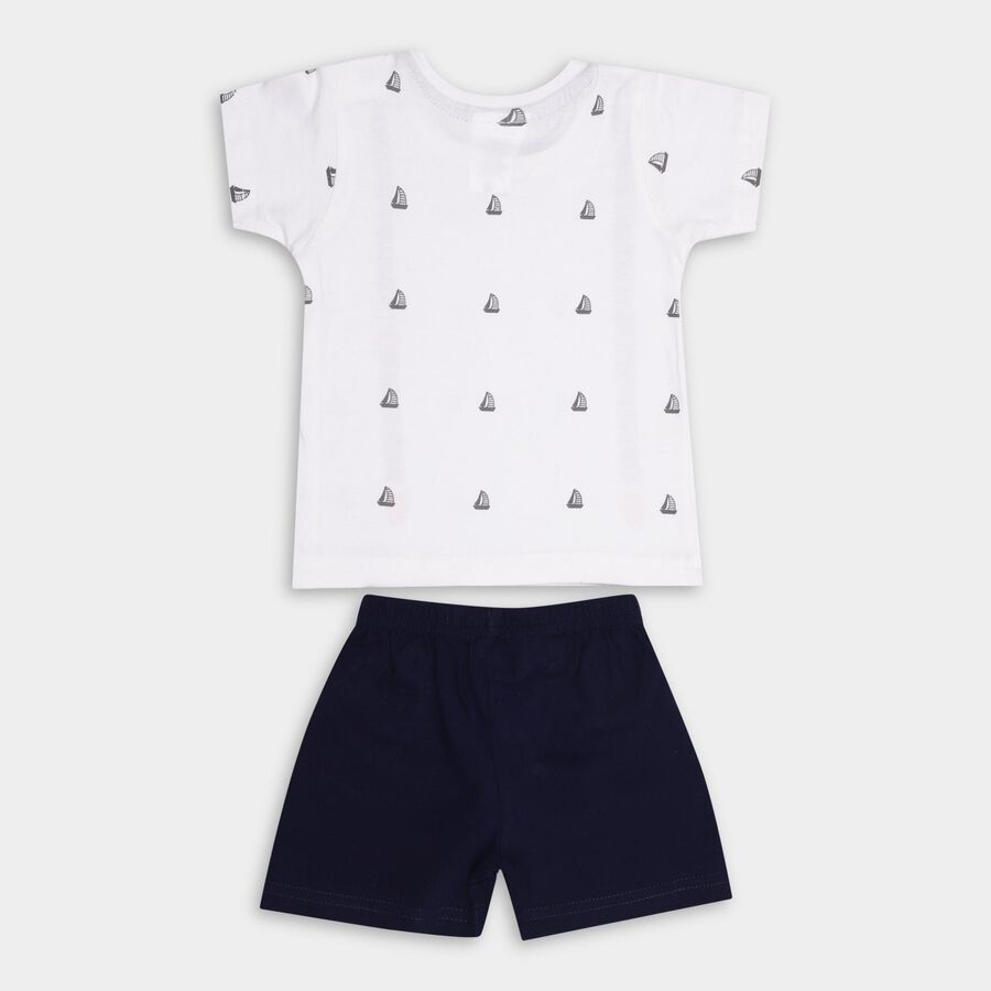 Infant Boys' 100% Cotton Baba Suit , Navy Blue, large image number null