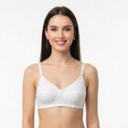 Women's White Regular T-Shirt Bra, White, small