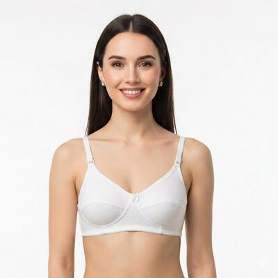 Women's White Regular T-Shirt Bra