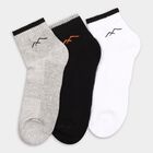 Men's Socks (Pack of 3), काला, small
