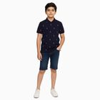 Boys' Half Sleeves T-Shirt, नेवी ब्लू, small image number null