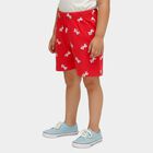 Girls' Fuchsia Regular Fit Bow Detail Shorts, रानी (फ्यूशिया), small
