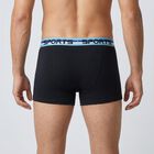 Men's Navy Blue Regular Fit Solid Trunks, नेवी ब्लू, small