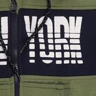 Boys Olive Green Hooded Neck Casual Sweatshirt, Olive, small image number null