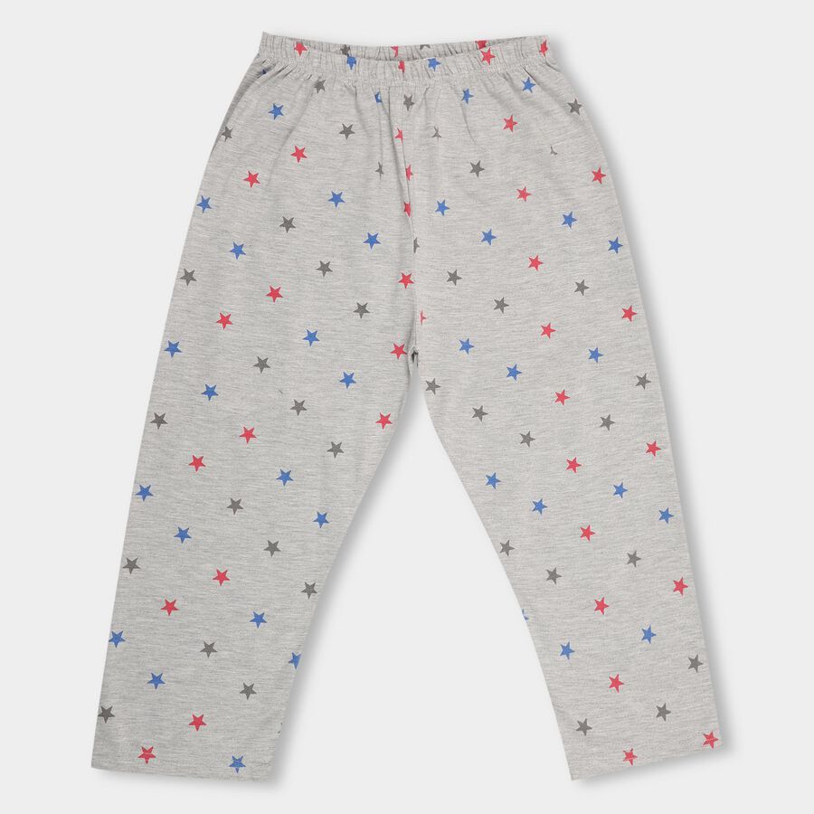 Girls' Capris, Melange Light Grey, large image number null