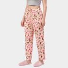 Women's Peach Straight Fit Floral Printed Pyjama, Peach, small