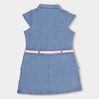 Girls' Frock , Mid Blue, small image number null