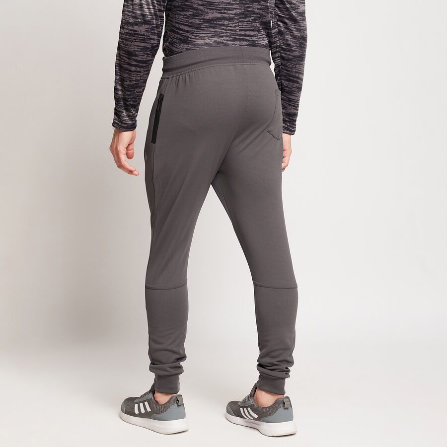 Cut & Sew Basic Track Pants, Dark Grey, large image number null