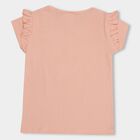 Girls' 100% Cotton T-Shirt , पीच, small image number null