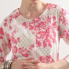 Ladies' Ethnic Set, Off White, small