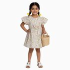 Girls' Frock, ऑफ व्हाइट, small image number null