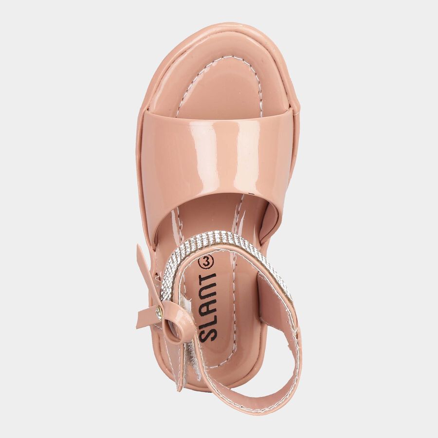 Kids Flats Sandals, Peach, large image number null